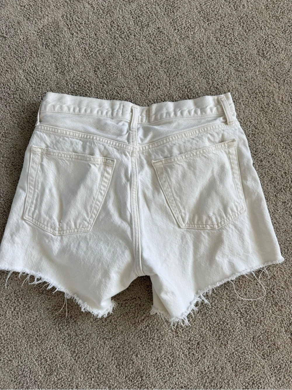 AGOLDE Parker long Denim Cutoff Shorts, size 25